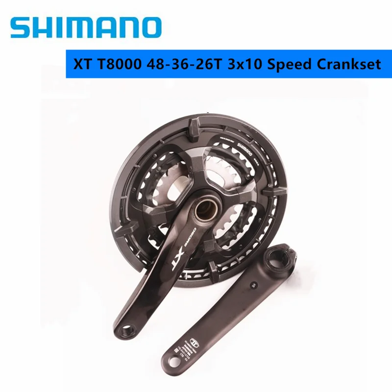Shimano DEORE XT T8000 48 36 26T 3x10 скорость 170/175 мм кривошипная система MTB велосипед HOLLOWTECH II 30 скоростная с BB52|Шатун и