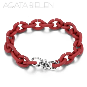 

Top quality Deep red Color Bracelets with Surrounded by love beads For Women Black Hard Rubber Bracelet Girlfriend Wife Jewelry