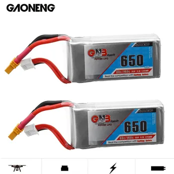 

2PCS Gaoneng GNB 11.1V 650mAh 80C/160C 3S Lipo Battery XT30 Plug For Micro Brushless FPV Racing Drone QuadcopterCine Whoop