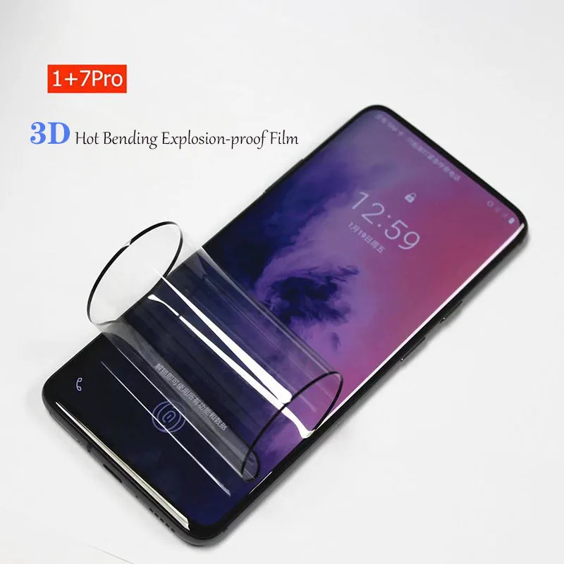 

Nambosi 50 Pcs/Lot wholesale Polymer nano screen protector for Oneplus 7 Pro Not tempered glass protective film