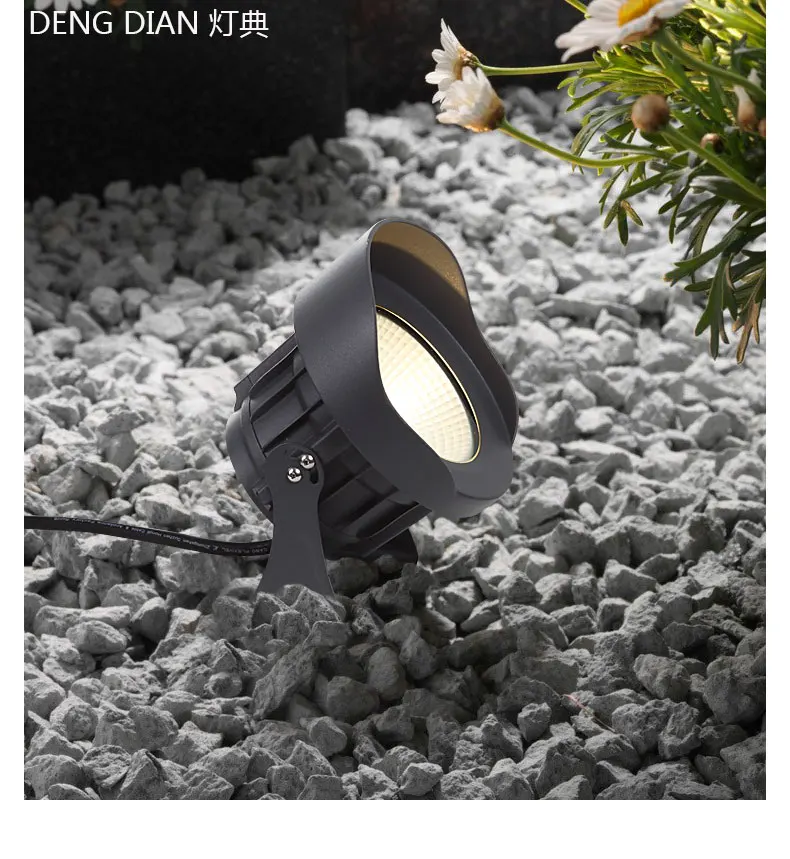 IP65 COB светодиодный садовый светильник, наружный ландшафтный светильник, лампы для газонов, точечный светильник, водостойкий алюминиевый светильник AC110V 220V 8 W/15 W