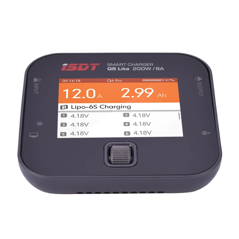 ISDT Q6 Lite 8A 200 Вт Lipo зарядное устройство/Dis устройство цифровой умный баланс батареи