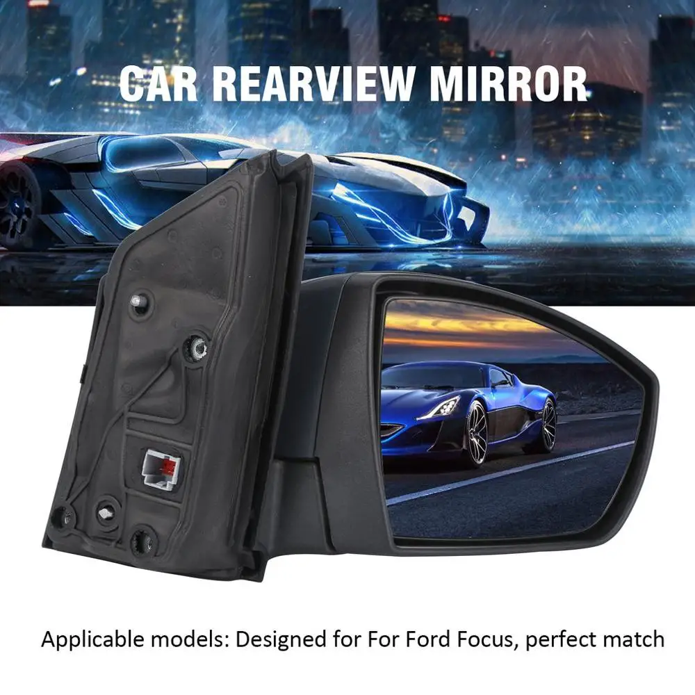 Для Ford Focus автомобильное левое водительское боковое грунтованное электрическое дверное крыло зеркало заднего вида Автомобильные аксессуары