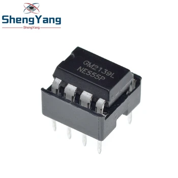 TZT IC 555 타이머 프로그래밍 오실레이터 칩 및 8 핀 DIP 소켓, NE555 NE555P, 20 개 (각 10 개)