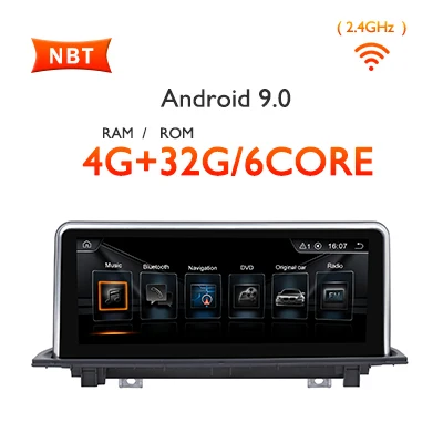 10,2" ips Android 9,0/7,1 4G 64G авто радио gps для BMW X1 F48 NBT система навигации wifi BT без DVD плеера - Цвет: 4G 32G 9.0 NBT