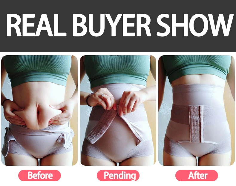 High Waist Trainer Slimming Underwear for Women Modeling Panties Flat Stomach Pants Compression Girdle Cotton Crotch Shapewear