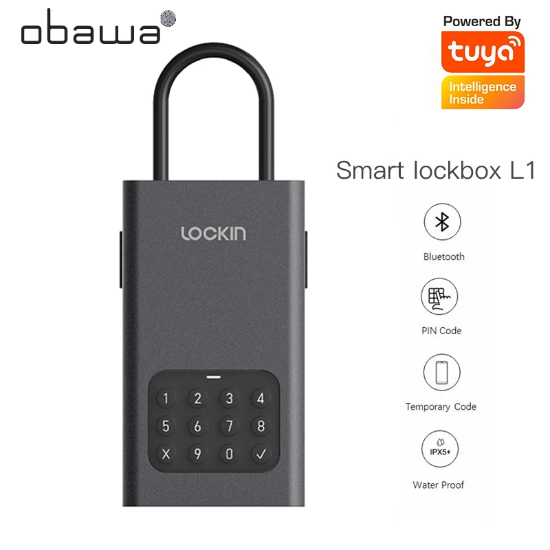 Obawa Lockin L1 Smart Key Box Tuya APP Security Password Digital