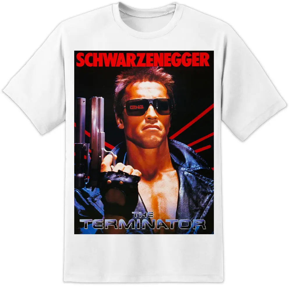 THE TERMINATOR MOVIE POSTER T-Shirt - HUGE PRINT (S 3XL) PREDATOR ALIENS DVD Cotton Humorous Tee Shirt |