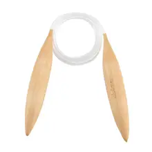 Бамбуковый вязальный крючок Набор DIY спицы ручка Вязание Пряжа ремесла вязальные Инструменты 15-20 мм Прямая PLD