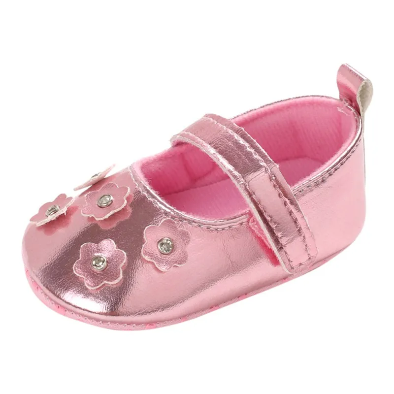 Infant Baby Autumn Spring Shoes Baby Girl Shoes Flower Design Anti-Slip Casual Sneakers Toddler Soft Soled Walking Shoes