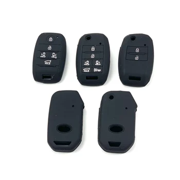 

Car styling accessories Silicone Remote key Flip smart Key Cover Fob Protector Key Chain Shell Holder Case For Hyundai For Kia