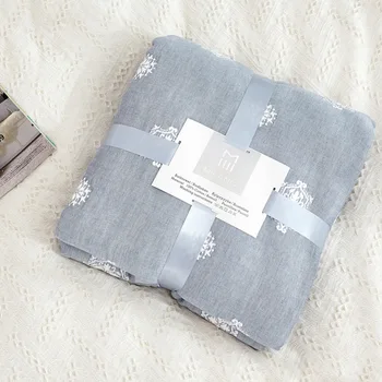 

8 Layers Cotton Muslin Summer Bedspreads For Blanket Blankets Throw Beds Plaid Warm Thread Bed On The Soft