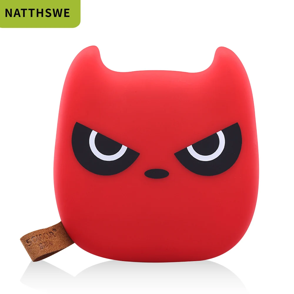 Style 4 NATTHSWE мини 10000 мАч емкость мобильного банка питания милый Экспрессия Маленький Дьявол шиншилл полимерный внешний аккумулятор - Цвет: Style 4