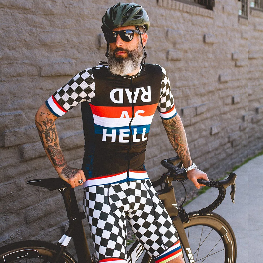 Love The Pain Man Cycling Skinsuit Triathlon Outfit Summer Short Bike Cycling Jersey Set MTB Bicycle Clothes Suit Ropa Ciclsimo 2