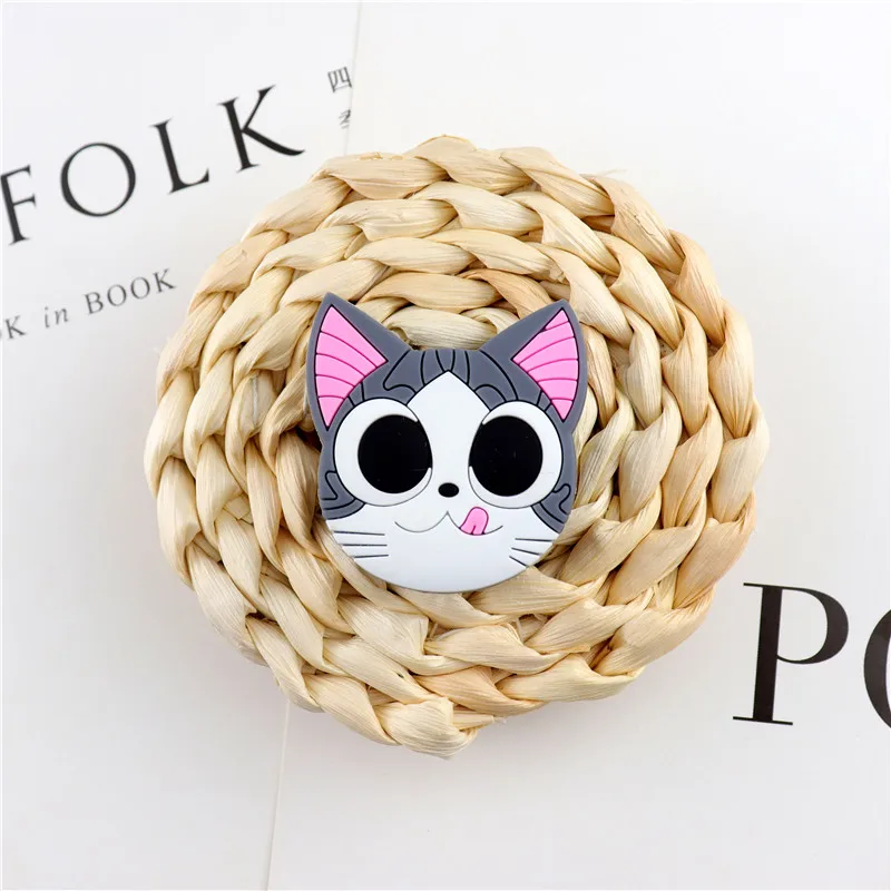 Cute Cat Cartoon Mobile Phone Holder Universal Colorful Mobile Phone Accessorie  Stand Holder Expanding Phones Holder Grip