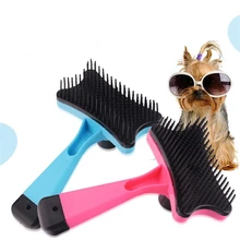 1 шт., массажная очистка и одна кнопка для удаления волос, гребень для ухода за собачьей шерстью, гребень для кошек и щенков, принадлежности для уборки кошек и собак