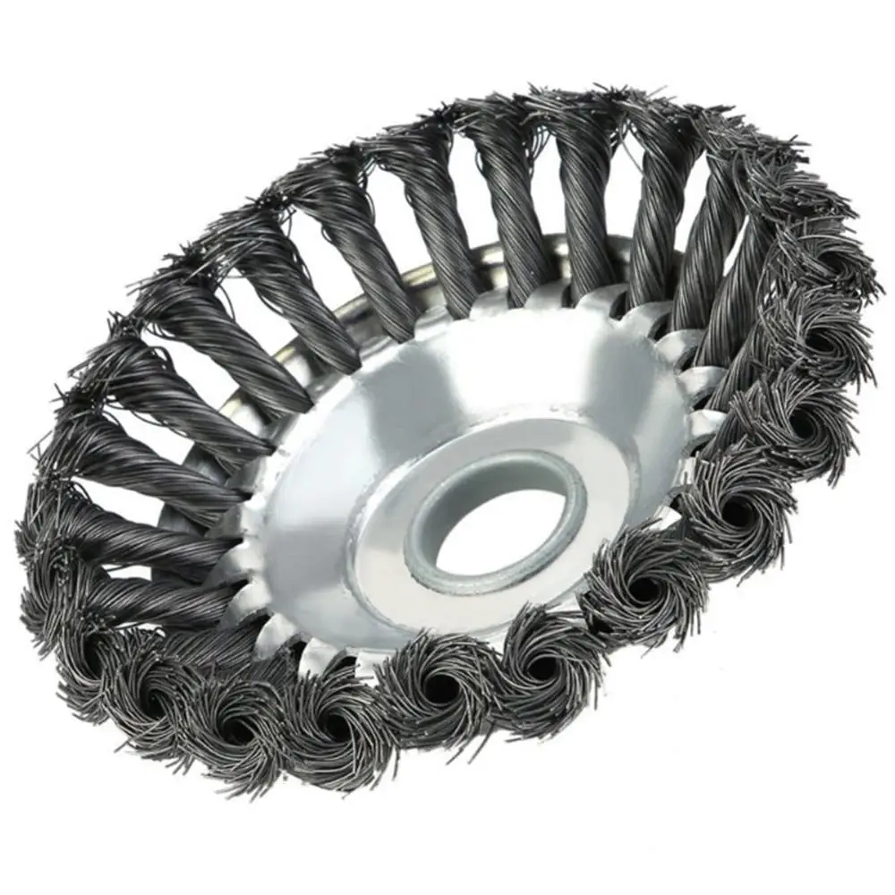 Gardening tools Weed brush 150mm Steel Wire Trimmer Head Grass Brush Cutter Dust Removal Weeding Plate for Lawnmower Gardening tools Weed brush 150mm Steel Wire Trimmer Head Grass Brush Cutter Dust Removal Weeding Plate for Lawnmower