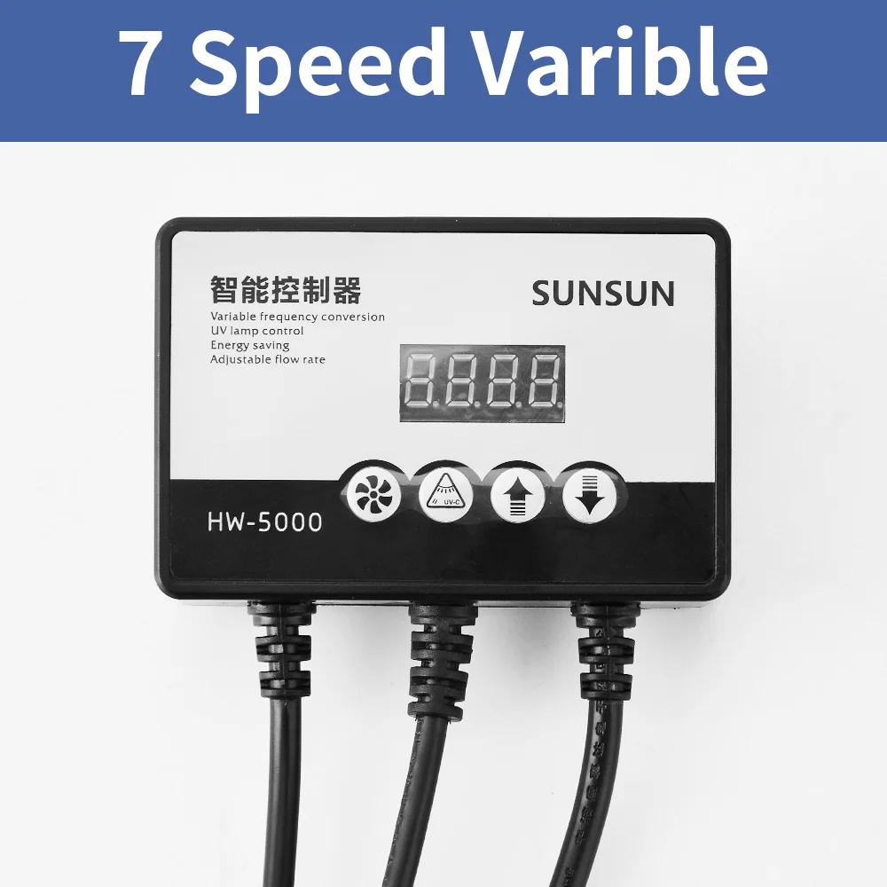 SUNSUN HW 5000 ЖК дисплей 4 ступенчатый внешний фильтр для аквариума с УФ