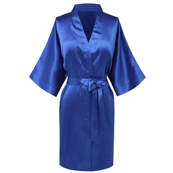 

Satin Bride Bridesmaid Wedding Robe Sleepwear Nightwear Sexy Kimono Home Clothing Gown Women Nghtdress Bathrobe Homewear