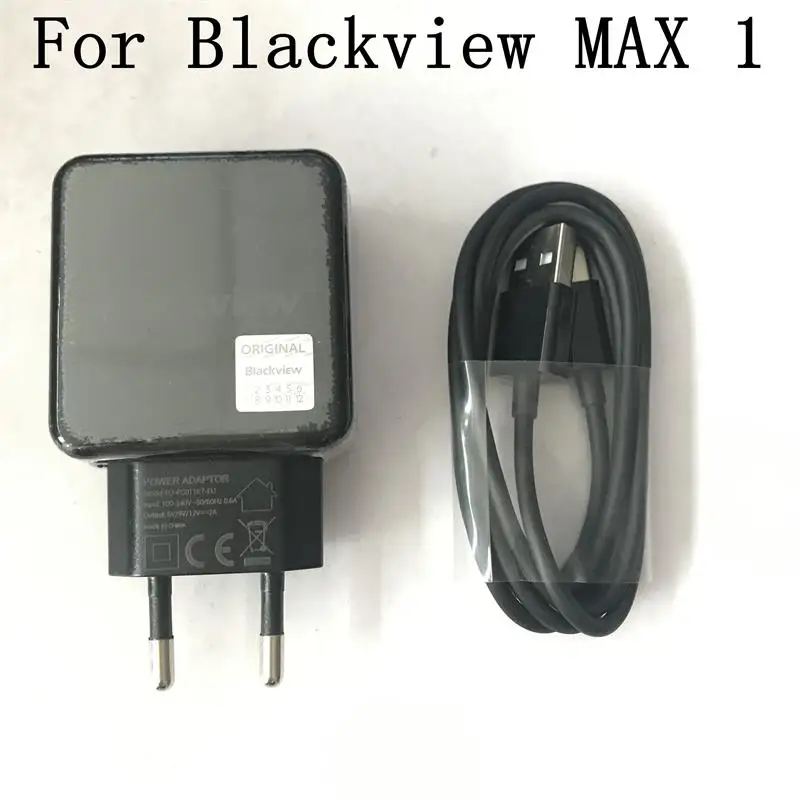 Charger and line Blackview MAX 1New оригинальное зарядное устройство для путешествий+ кабель usb type-C для Blackview MAX 1 Ремонт починка часть Repla - Цвет: Charger and line