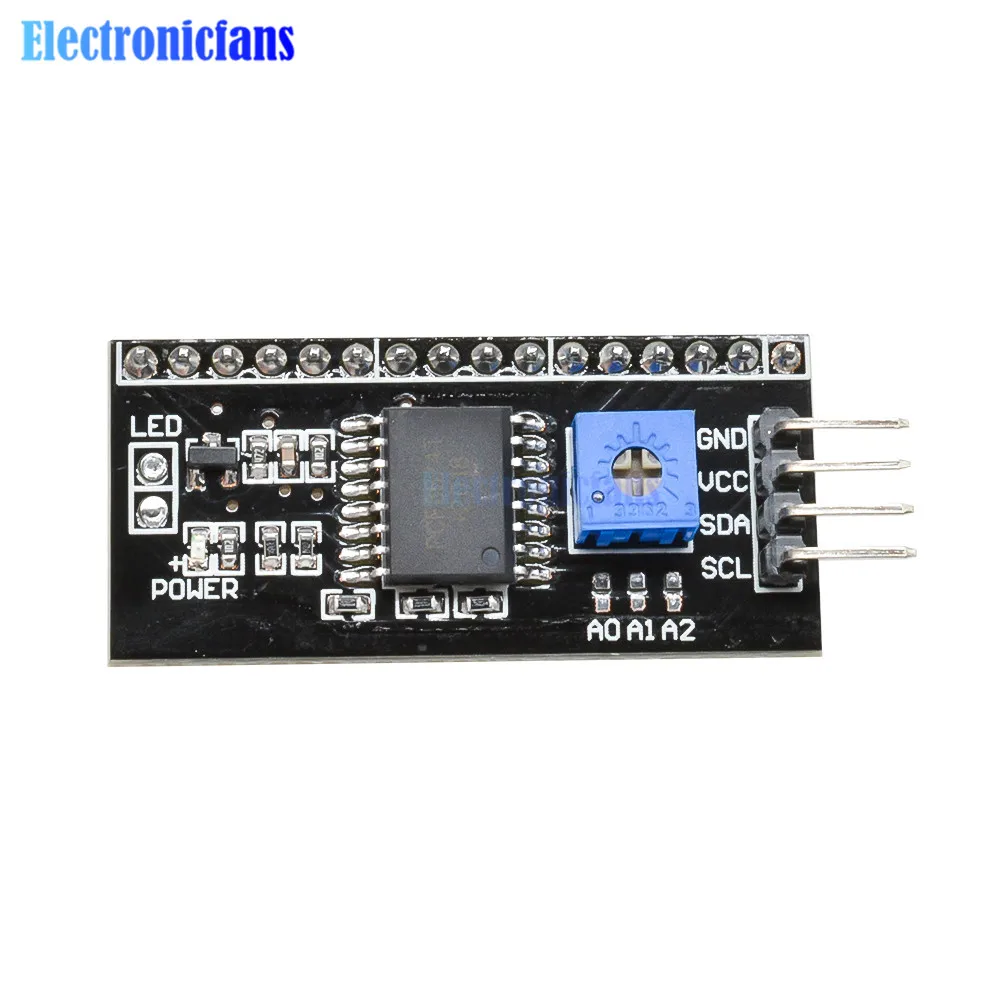 2 шт. IIC I2C TWI последовательный интерфейс SPI порт платы модуль для Arduino 1604 2004 LCD 1602