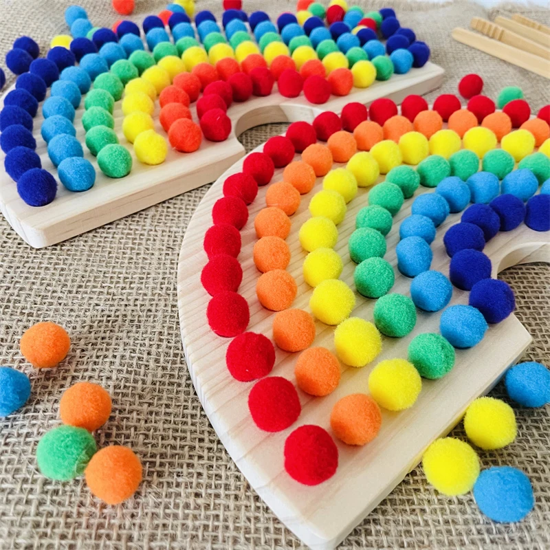 Rainbow Peg Board | Sensory Materials |Kodo Kids