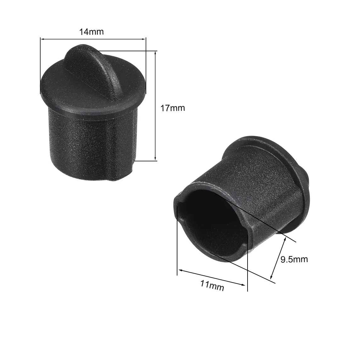 Uxcell 10pcs Silicone BNC Anti-Dust Stopper Cap Cover 9.5mm-11mm Diameter Dust Plug Port Protector for BNC Female Jack bnc port protectors