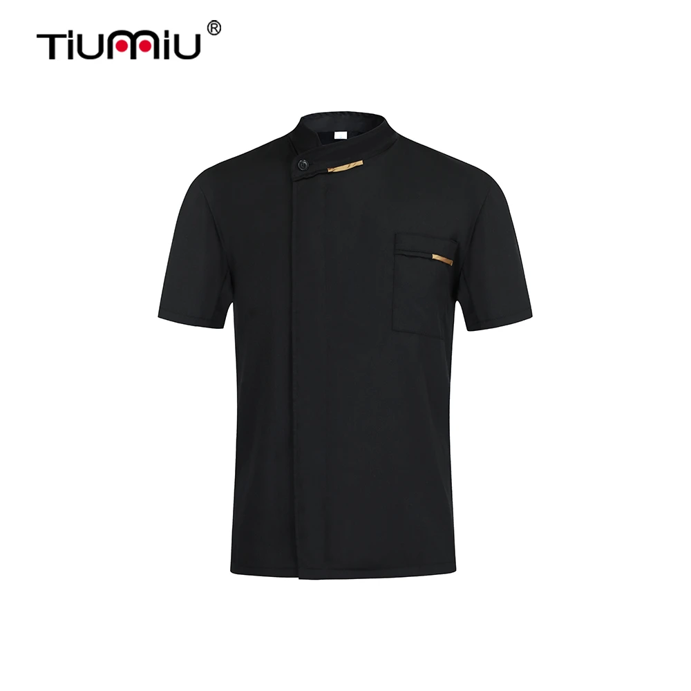 

2020 Chef Uniforms Short Sleeve Restaurant Cook Jackets Apron Hat Men Women Chef Costume Kitchen Bakery Barbershop Chef Shirt