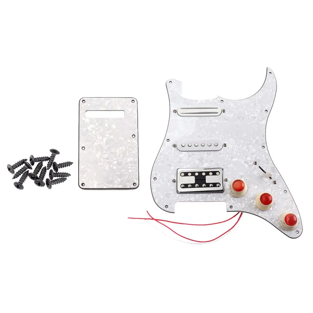 

3-ply Loaded Prewired Pickguard SSH Pickguard with Back Plate for Stratocaster Electric Guitar