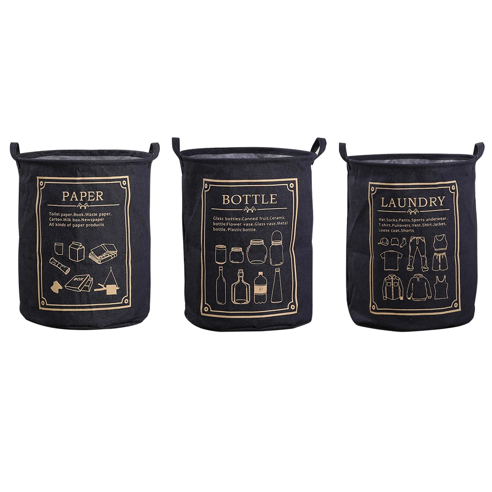 

1pc Collapsible Laundry Storage Basket Waterproof Bucket Dirty Clothes Toys Hamper With Handle Large Capacity Sundries organizer