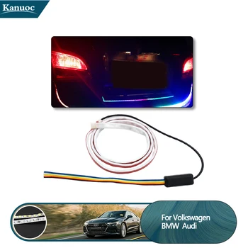 

7Color Flowing Car Rear Trunk Tail Light Dynamic Streamer Reverse Warning Light Brake Turn Signal Lamp bar Car LED Strip