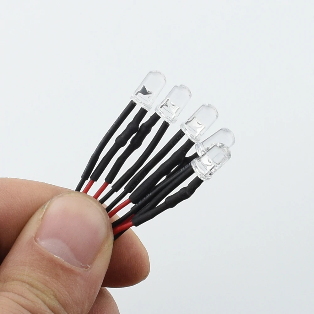 

5pcs 5mm 12V LED Colorful Flicker Breathe Light For 1/10 RC Crawler 1/14 Tamiya RC Truck Drift Car TRX4 G63 SCX10 SCANIA OP Part
