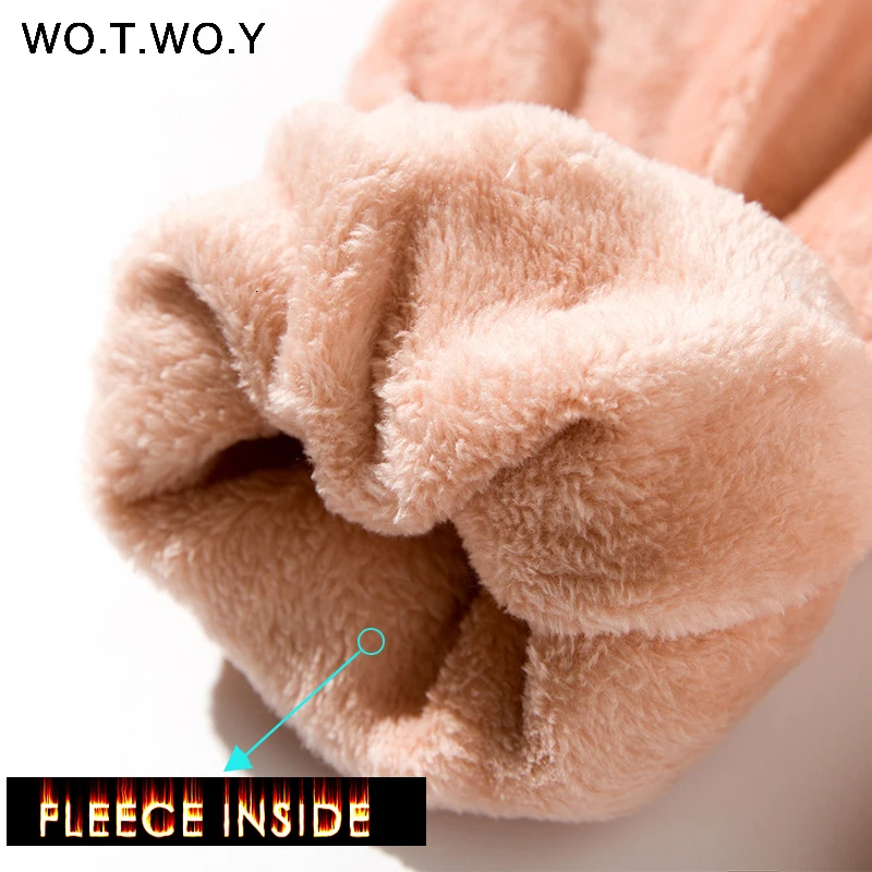 2019 Colorful Winter Pencil Pants Women Loose Thick Warm Elastic Waist Trousers Female Indoor White Red Velvet Harajuku