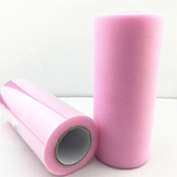 pink 15 см, 25 ярдов, тюль, рулон, ткань, катушка, пачка, свадебное украшение, для детского душа, органза, лазер, сделай сам, ремесла, принадлежности для дня рождения - Цвет: pink