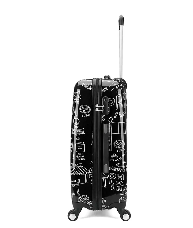 Модные персонализированные каракули багаж для мужчин и женщин Дорожный чемодан тележки универсальные на колесах багажная сумка 24 "28" багаж