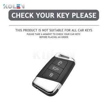 TPU Car Remote Key Case Cover Shell Fob per VW Volkswagen Passat B8 Tiguan Magotan Golf per Skoda Kodiaq Superb A7 accessori - TPU Car Remote Key Case Cover Shell Fob per VW Volkswagen Passat B8 Tiguan Magotan