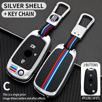 Copertura chiave Auto in lega di zinco per Opel Vauxhall Astra K Corsa E per Buick VERANO ENCORE GX GL6 2019 2020 2018 copertura portachiavi Auto - Copertura chiave Auto in lega di zinco per Opel Vauxhall Astra K Corsa E per