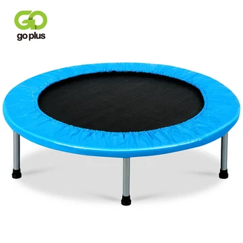

GOPLUS Foldable Mini Fitness Trampoline for Adults and Kids High Elasticity Jumping Pad Stable Steel Structure Trampoline