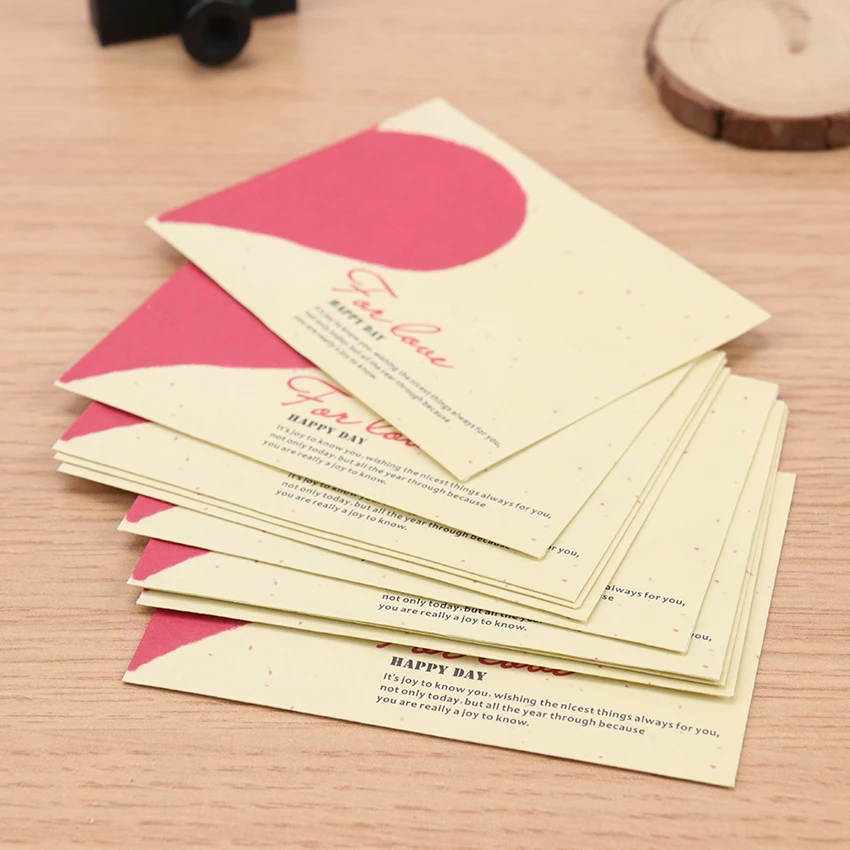 10 шт. бумажные конверты, винтажные Конверты в европейском стиле, креативные маленькие конверты с сердечками для карт, скрапбукинг, подарок