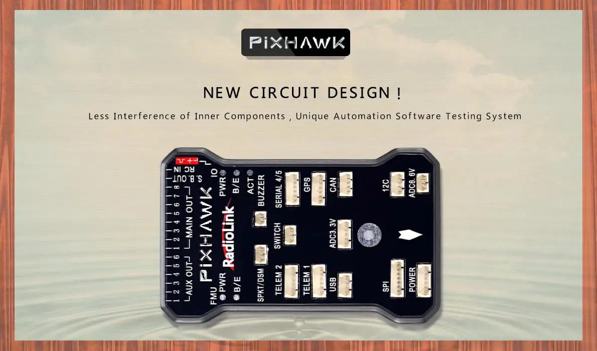 Radiolink Pixhawk система управления полётом 32 бит w/Мощность модуль для беспилотный гоночный Квадрокоптер на дистанционном управлении