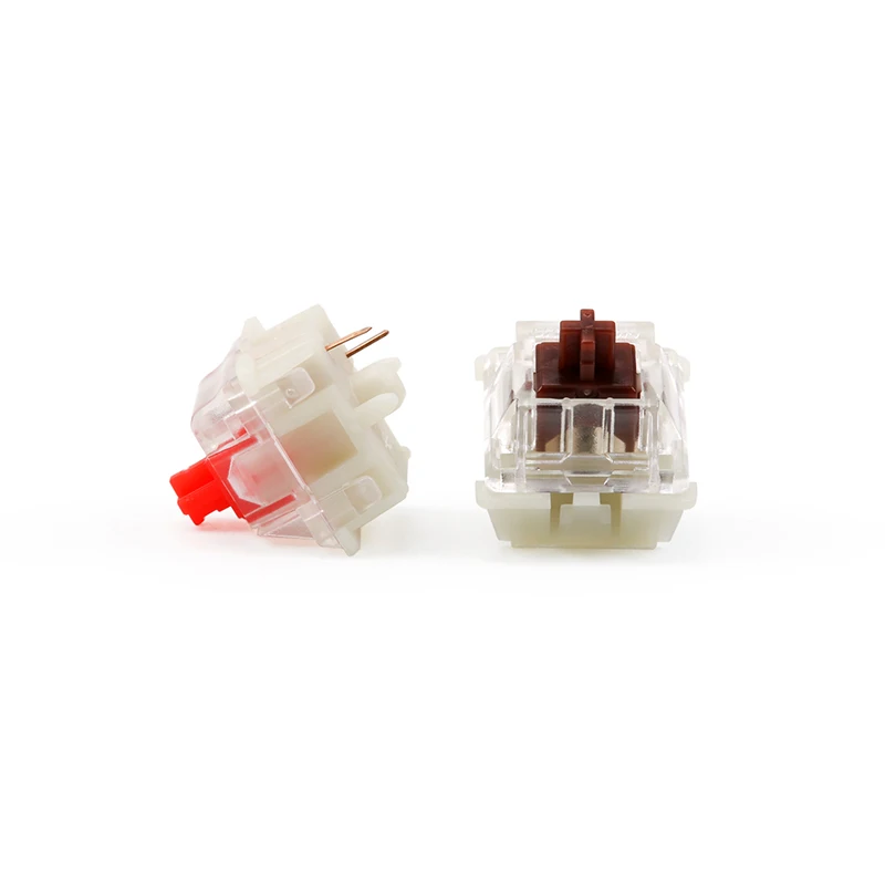 Gateron-teclado Mecânico com Interruptor Silencioso Case Transparente Plug-in Lâmpadas Adequado para Rgb Cereja mx Preto Vermelho Branco Marrom 5pin - Imagem 4