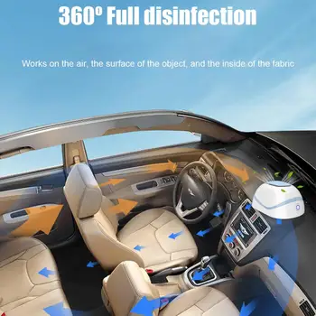 

Portable Room Sterilizer Ozone 6mg/h Rechargeable Disinfection Machine for Home Office Car