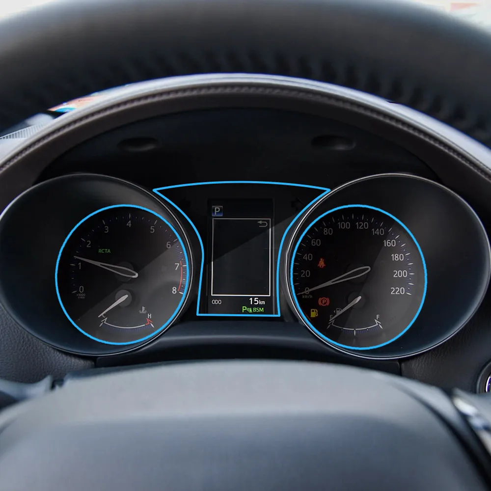 Приборная панель автомобиля Экран протектор подходит для Toyota C-HR ЧР- интерьер автомобиля на приборной панели Мембранная защитная пленка tpu(термополиуретановая пленка