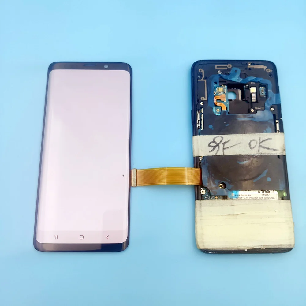 AMOLED lcd+ точечный дисплей для SAMSUNG Galaxy S9 G960 lcd дисплей S9+ Plus G965 с рамкой кодирующий преобразователь сенсорного экрана в сборе Замена