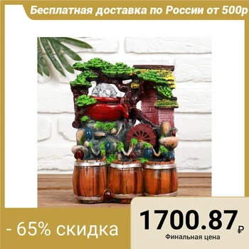 

Fountain "Three barrels" 13 * 18 * 26 cm (with lighting) 4555626