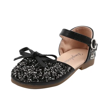 

Baby Girl Princess Shoes children Soft Beach Sandals Covered-toes Baby Dance Shoes with Glitter Summer Spring SYY145