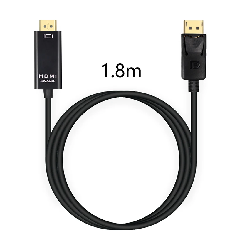 Дисплей Порты и разъёмы к HDMI Кабель 1 8 м 1080P дисплей DP для подключения ноутбука HDTV