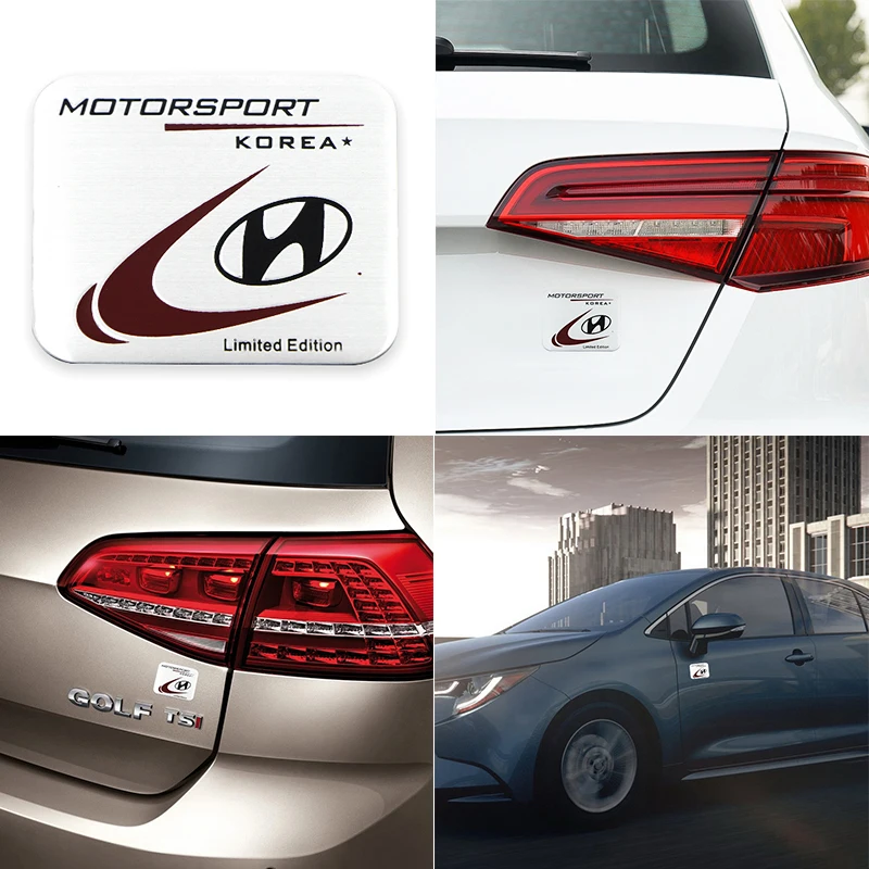 

Car Metal Sticker Decal Auto Emblem for Hyundais Santa Fe Sonata Solaris Azera Creta I30 Ix25 Tucson IX35 Automobile Accessories