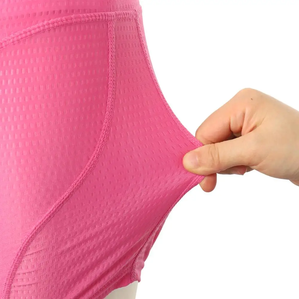 Pink Women Cycling Shorts Breathable mujer Cycling Underwear Comfortable Silicone Gel padded Cycling Shorts Downhill Bike Shorts