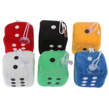 Новинка, 1 пара, 6 цветов, модные автомобильные Нечеткие Кости, точки, зеркало заднего вида, подвесные украшения, аксессуары для салона автомобиля